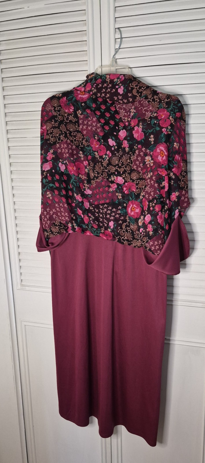 Julia Jordan Women’s Floral Dress Size 6 Midi High Neck Paisley Ruffled Lined