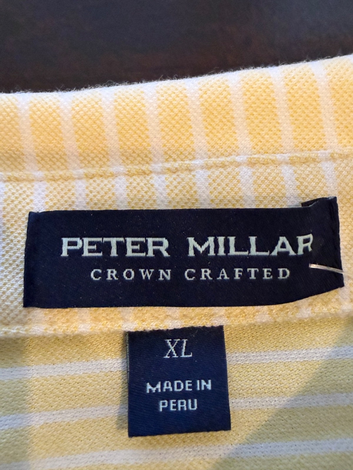 Peter Millar XL Men’s Crenshaw Albatross Stripe Cotton-Blend Polo MSRP $125