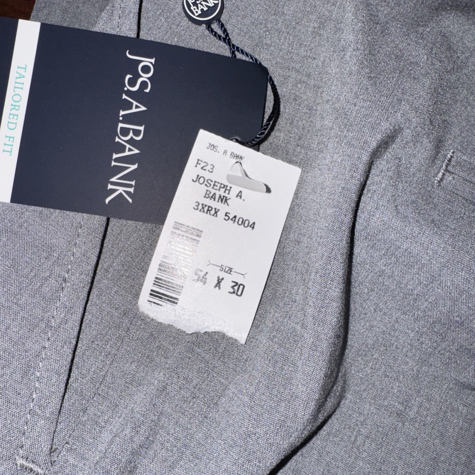 Jos. A. Bank Dress Pants Gray MSRP $120 54 X 30