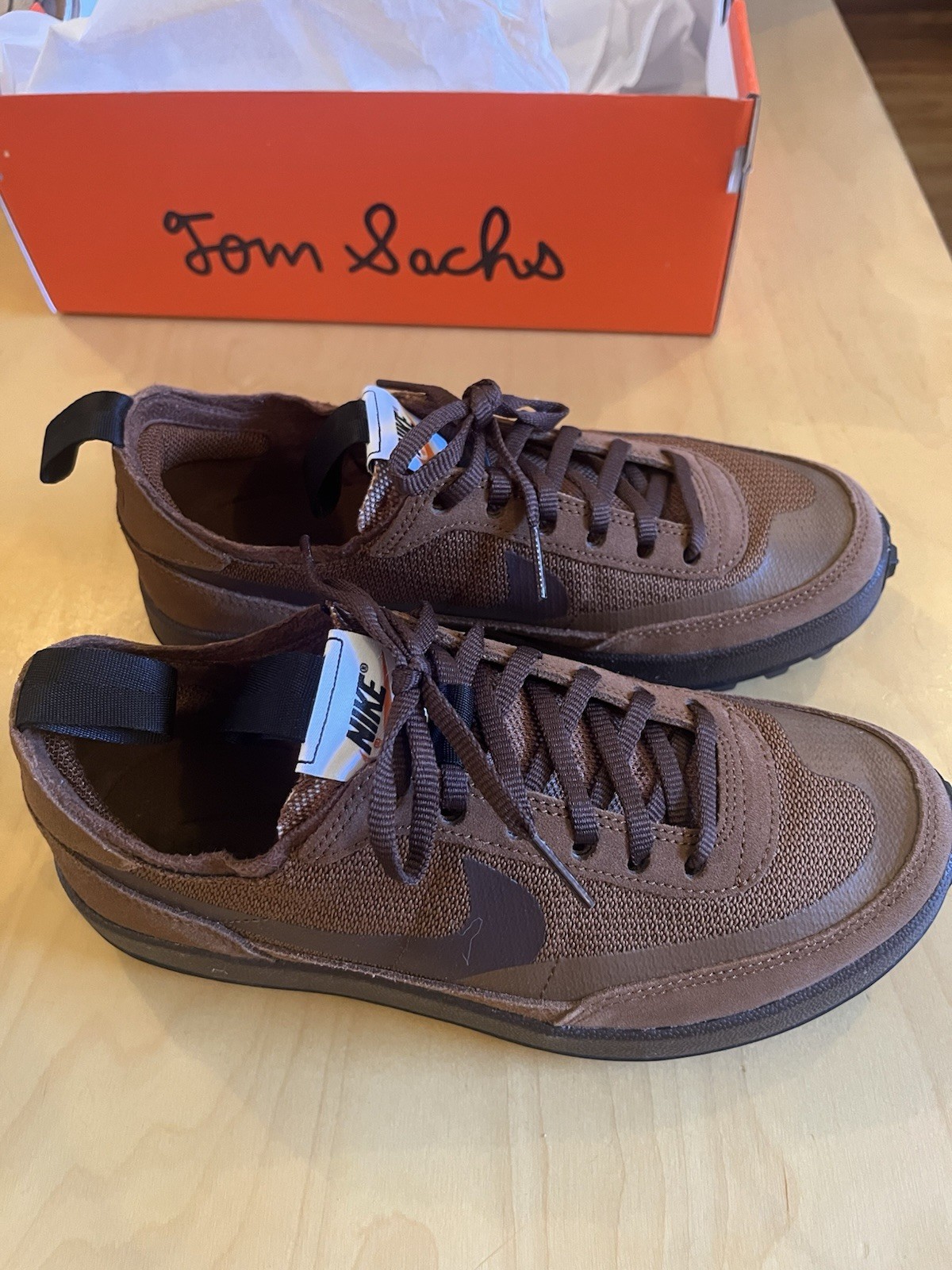 Nike X Tom Sachs Craft General Purpose Low Sneakers Brown sz 8 Women’s