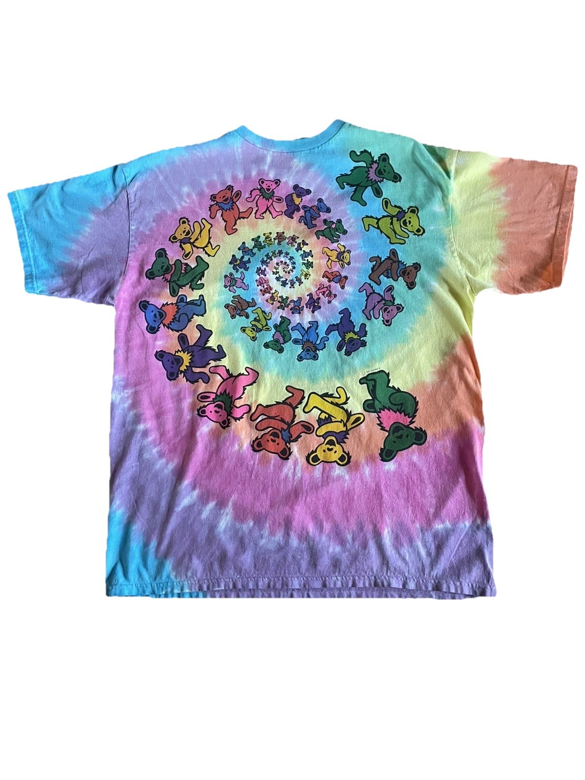 Vtg 90s Grateful Dead Marching Dancing Bears Spiral Tie Dye XL “BEST CONDITION.”