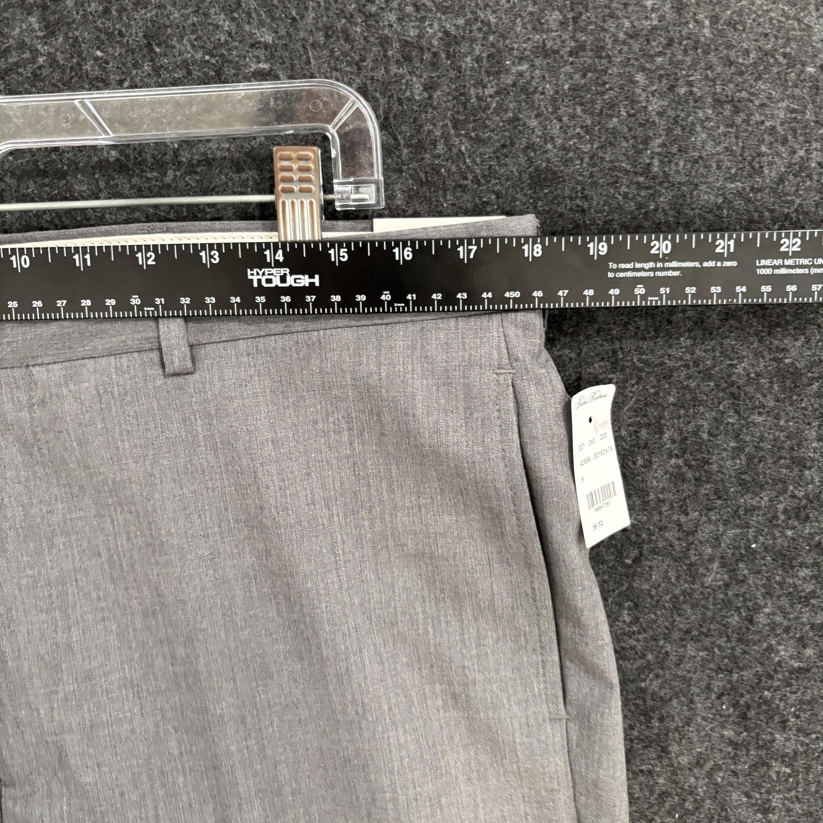 Brooks Brothers Madison Fit Pants Men’s 36×32 Gray Merino Wool Dress Slacks