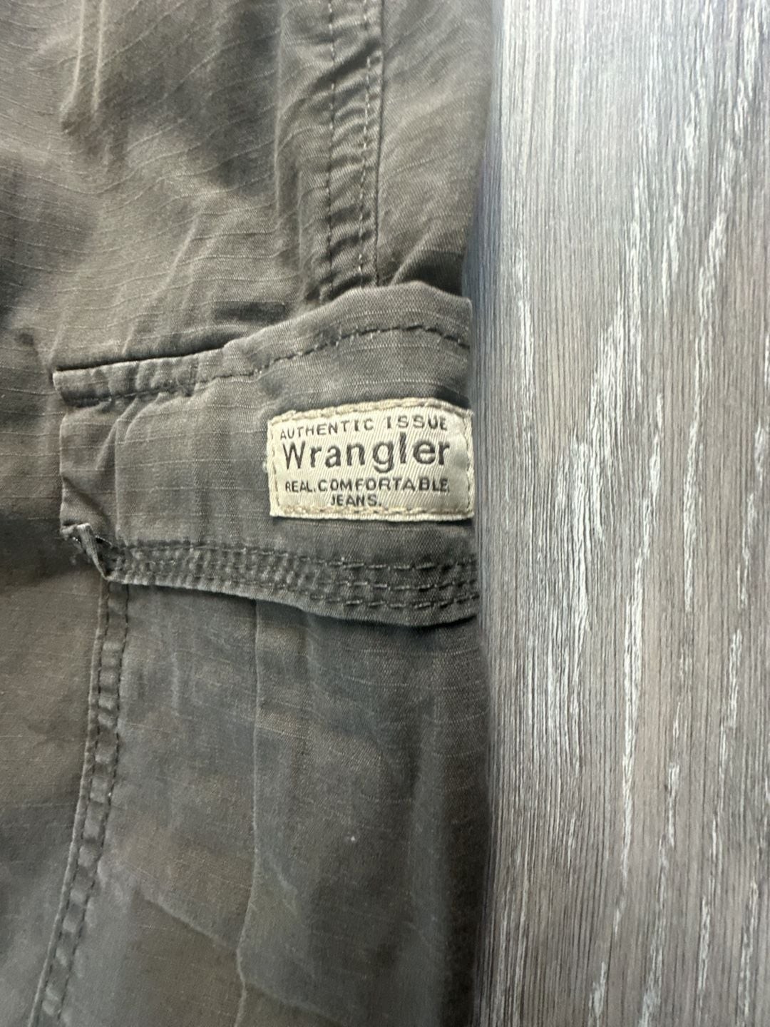 Wrangler Authentic Issue Cargo Pants Mens Olive Green Size 32×30