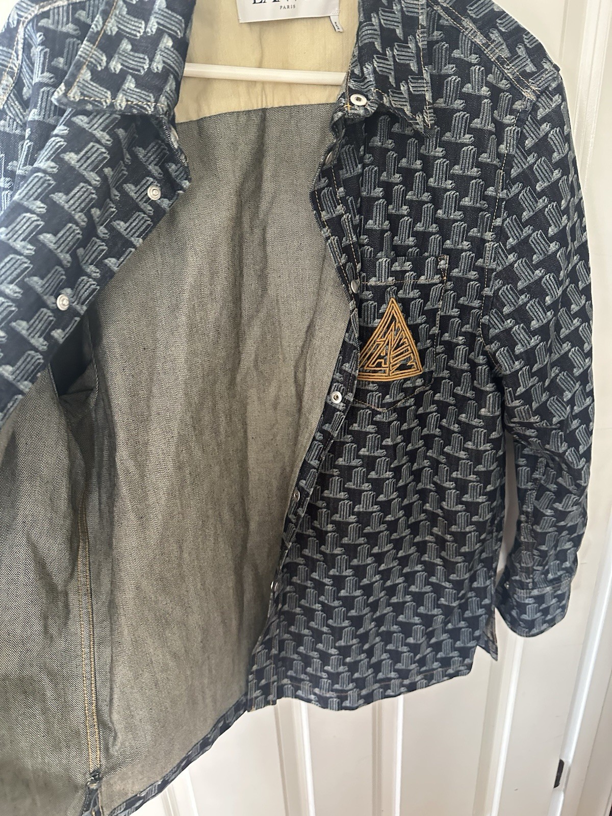 LANVIN PARIS denim Jacket Made In Italy