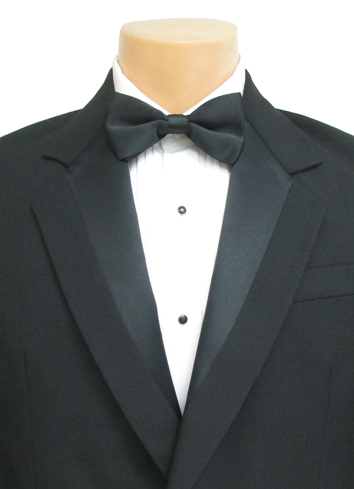 Men’s Black Tuxedo Jacket Two Button with Satin Notch Lapels Clearance Sale