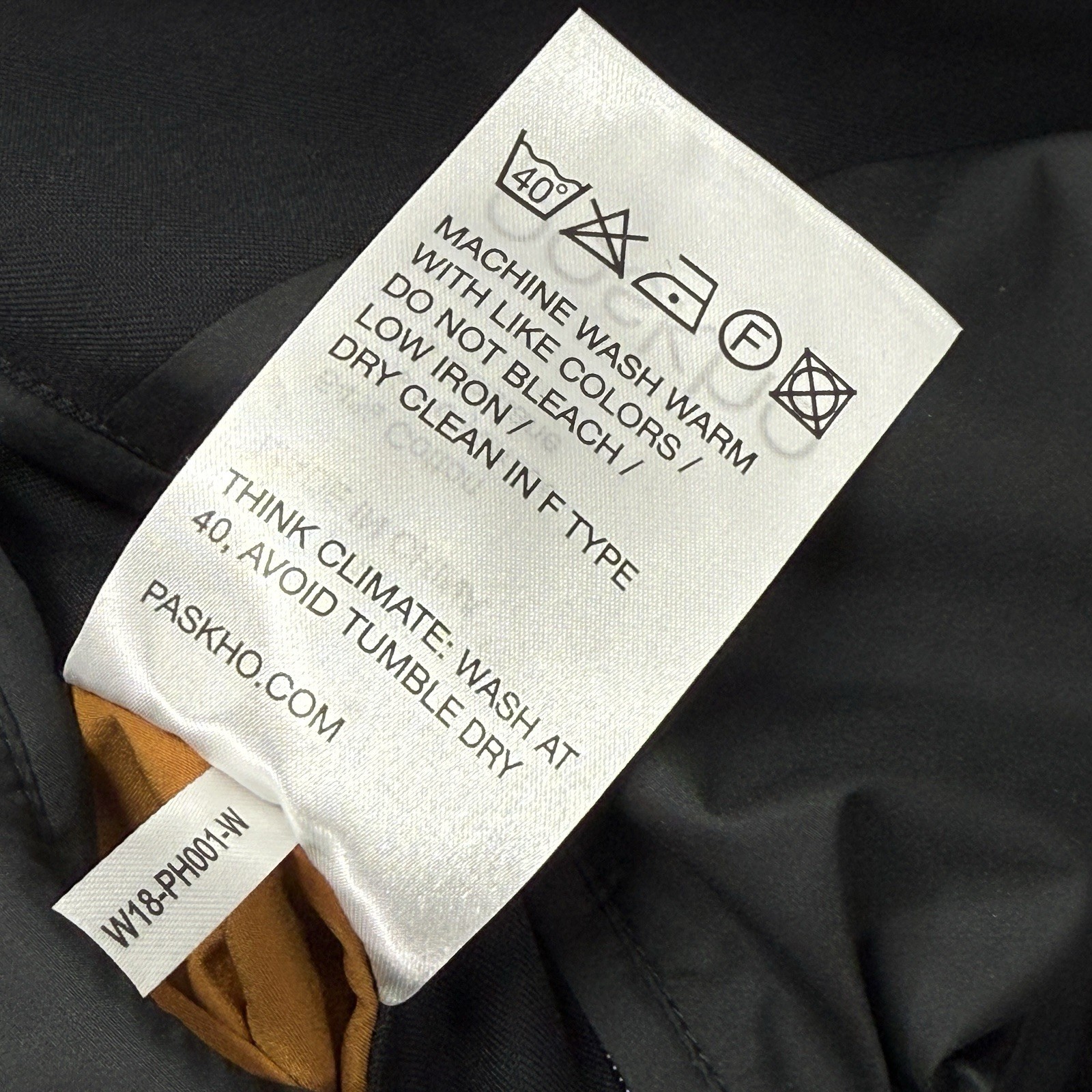 Paskho Black Tech Blazer Womens L Minimalist Travel Stretch Jacket Lightweight