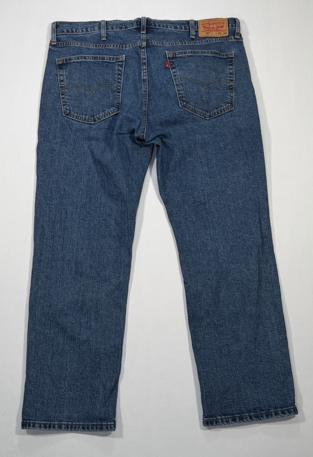 Levi’s 559 Relaxed Straight Jeans Men’s 38×30 Blue Denim Medium Wash Red Tab