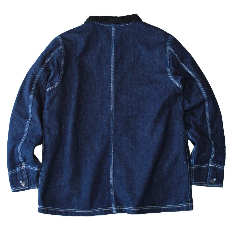 Dickies Men’s Blanket Lined Denim Chore Coat New with tag Rinsed Indigo Denim