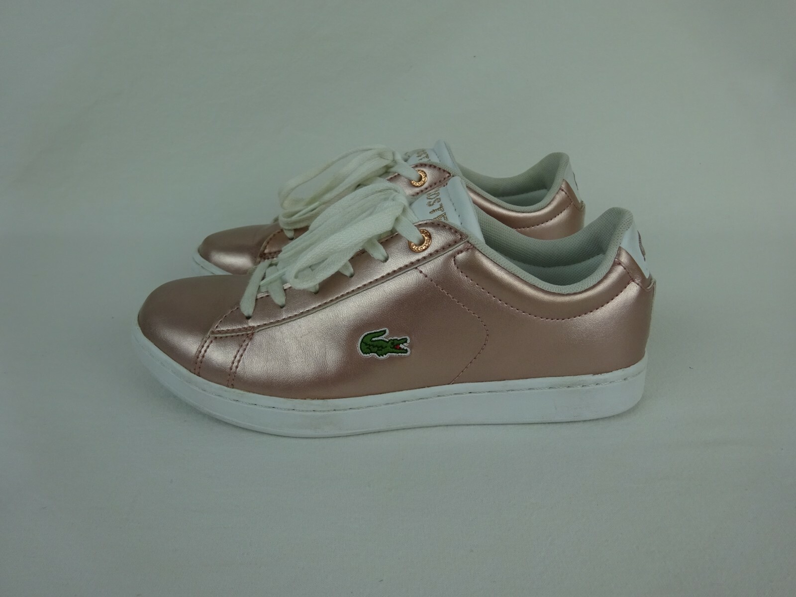 Lacoste Carnaby Evo 318-2 Metallic Pink Fashion Sneaker ~ EU Size 37