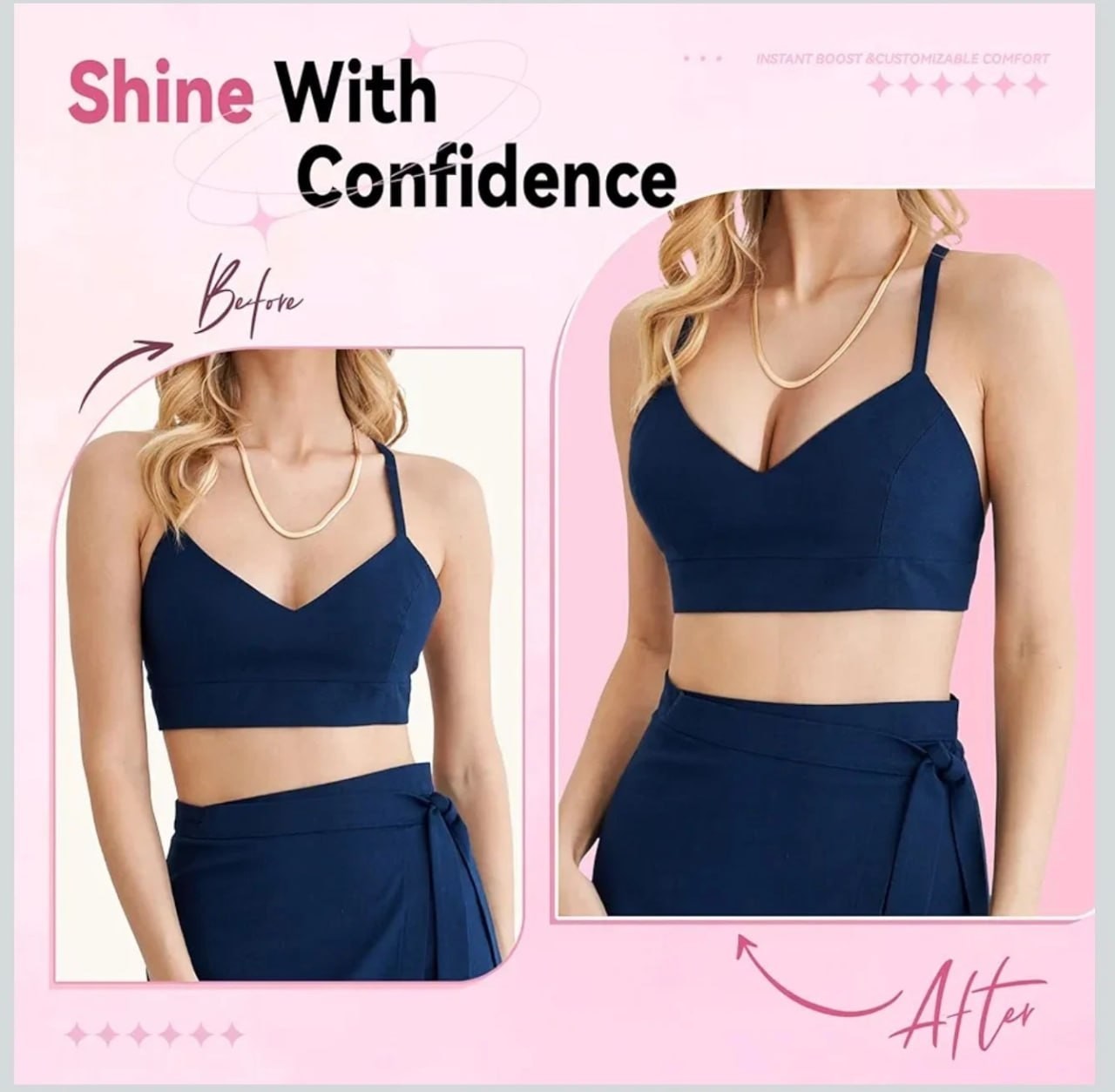 Sticky Bra Double Sided Push-Up, Sticky Bra Pads Size M