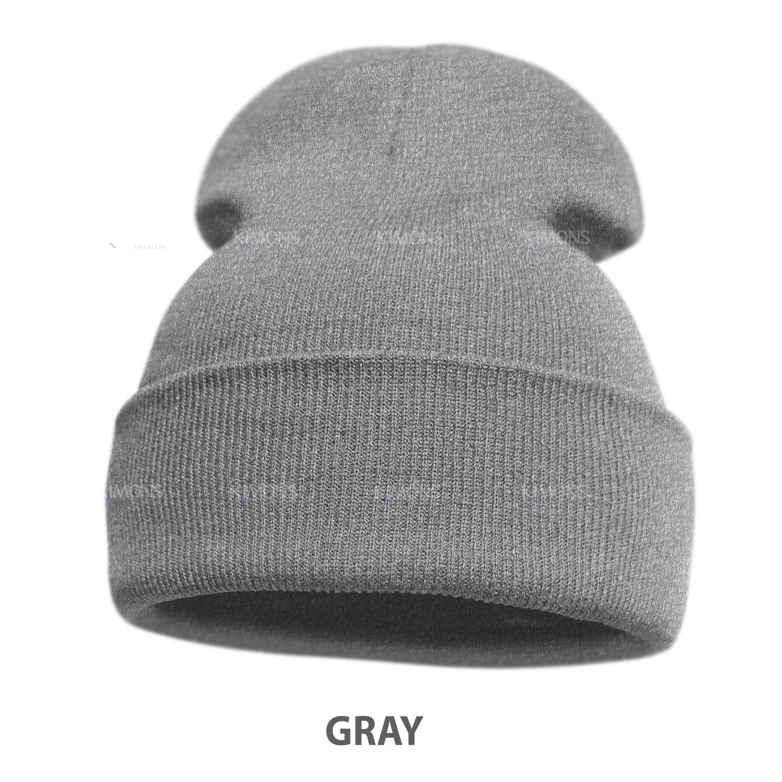 Classic Beanie Hat Cap Plain Knit Skull Cuffed Winter Warm Slouchy Men Women 2