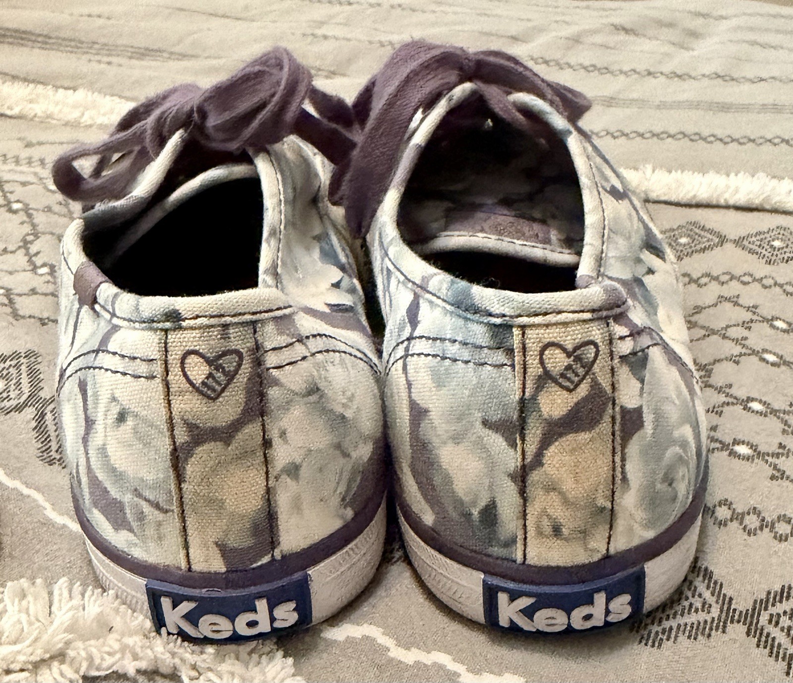 Keds x Taylor Swift Champion floral print sneakers Women’s 8.5 Blue White Purple