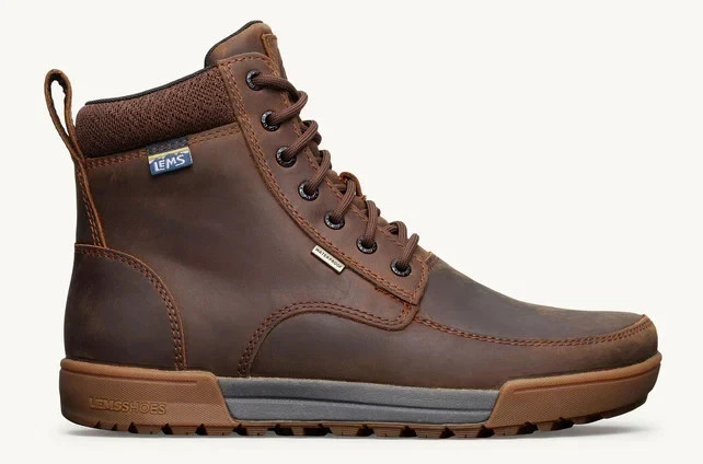 Lems Men’s Boulder Summit Waterproof -RUGGED BARK – (ALL SIZES/NEW) 🟤