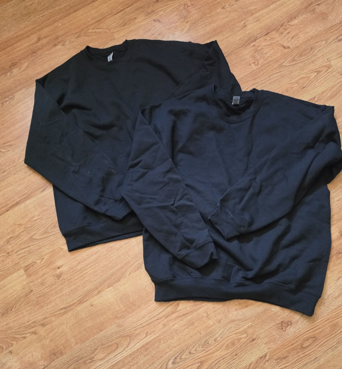 2Gildan Adult Cotton/Polyester Heavy Blend Fleece Knit Sweatshirt size L 2 set