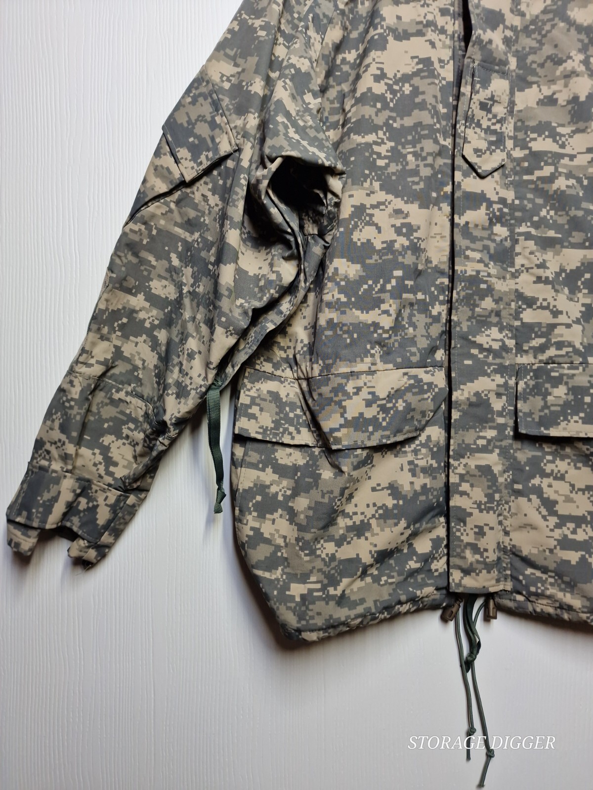 Tru-Spec Jacket Men Medium Green 100% Nylon Camo Lined Digital Camouflage Hooded
