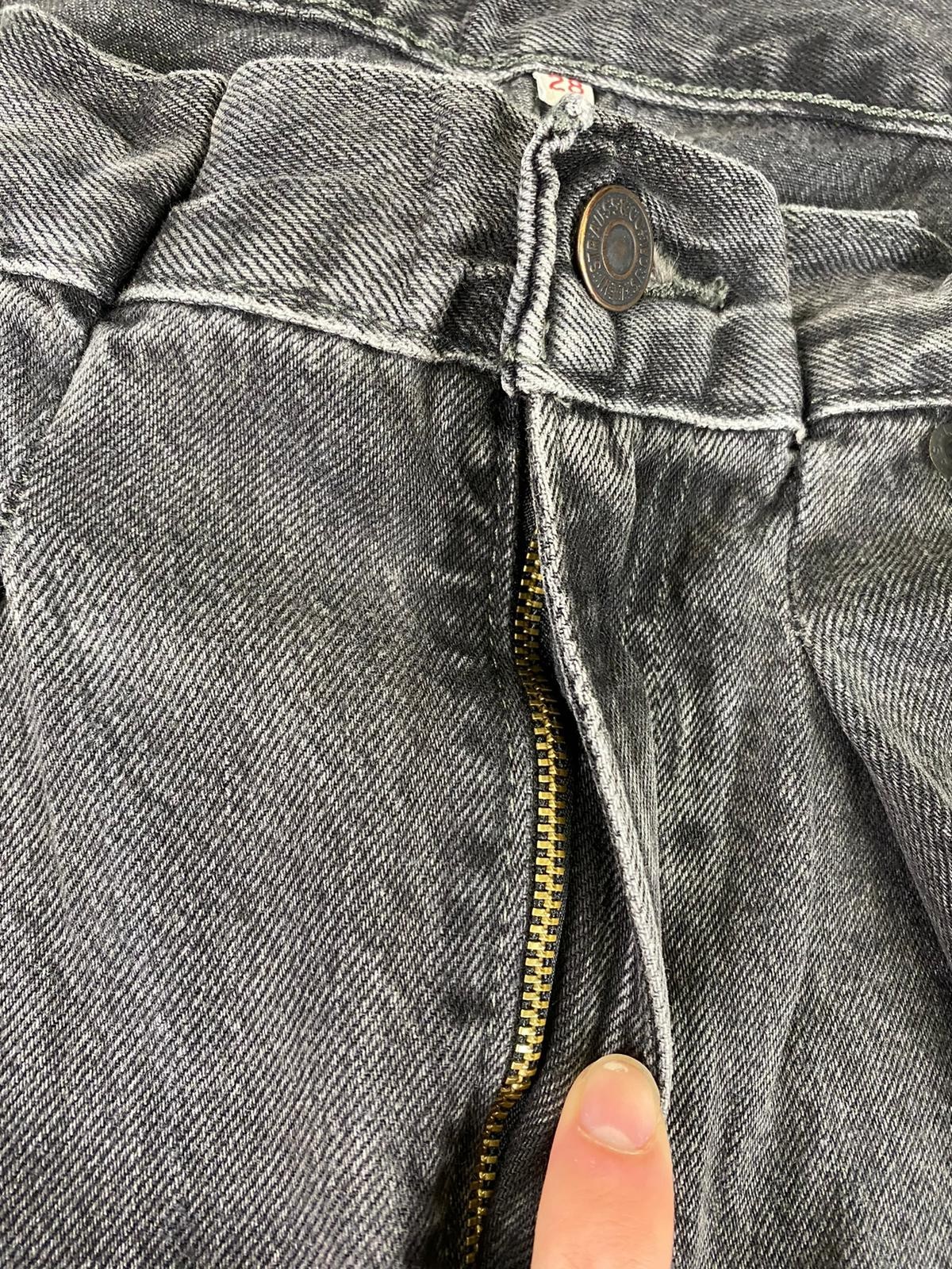 Levi’s Folded Pleated Baggy Dad Jeans Women’s W28 L32 Black Denim Pocket Zip Fly