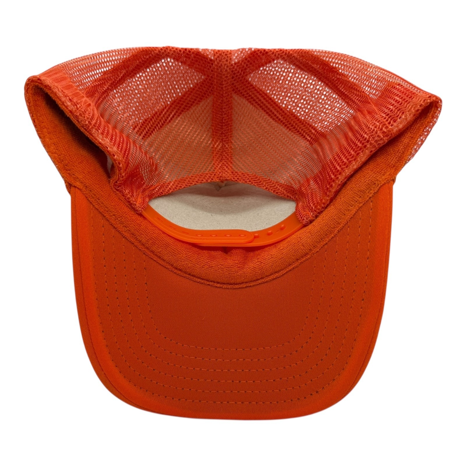 MIAMI SOUTH BEACH OLD ENGLISH ORANGE HAT 5 PANEL HIGH CROWN TRUCKER SNAPBACK 2