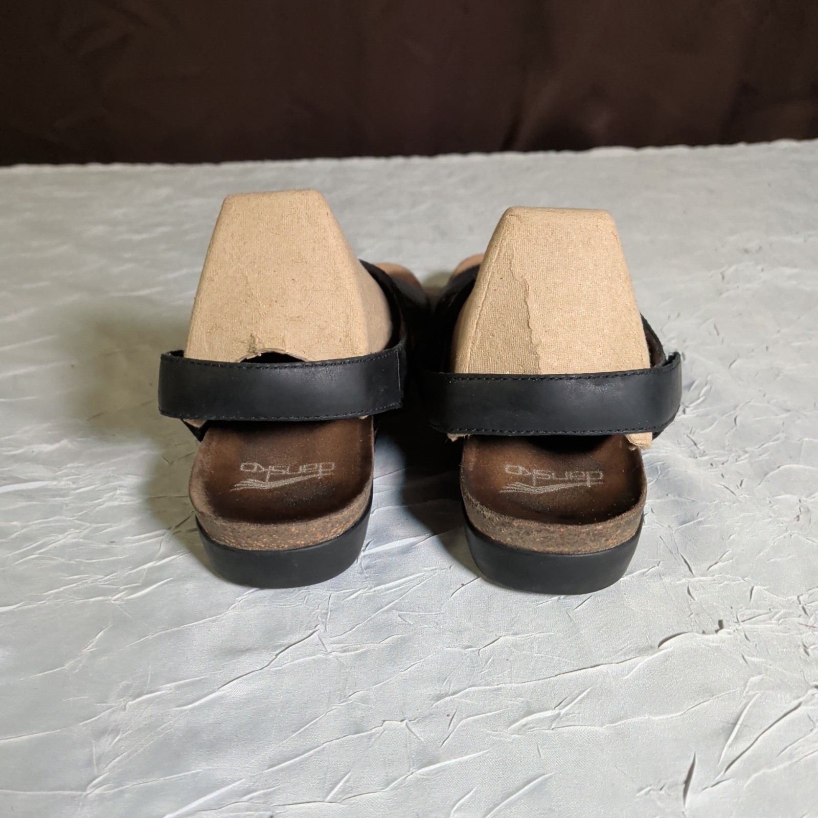 Dansko Reece Sandals Womens Size US 6.5-7 EU 37 Black Leather Bohemian Preppy
