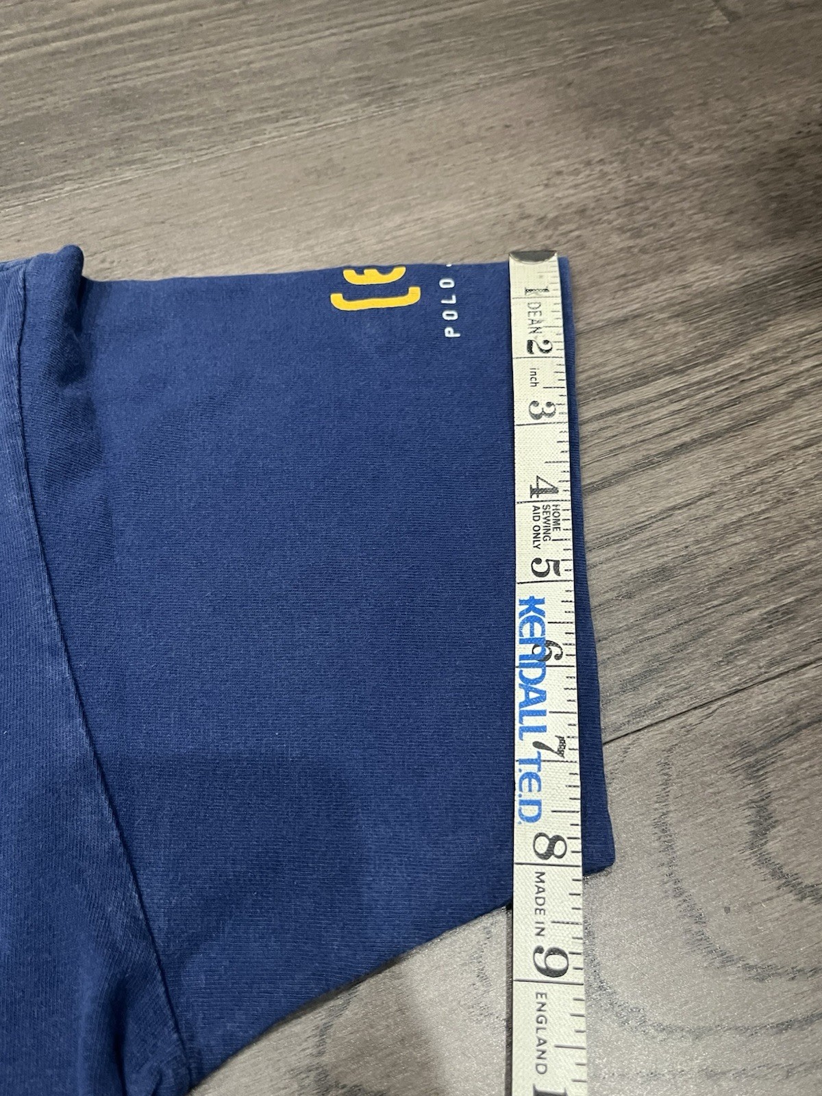 Vintage Y2K 1967 Polo Jeans Co. Ralph Lauren Navy Blue Graphic Shirt, Great Con.