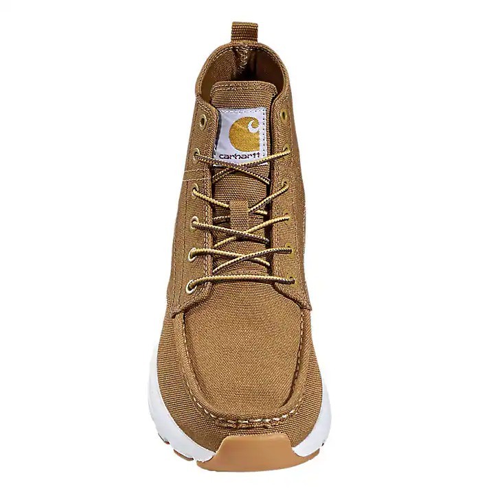 NEW Carhartt Men’s Haslett Moc Toe Canvas Chukka Carhartt Brown Medium Size AUTH