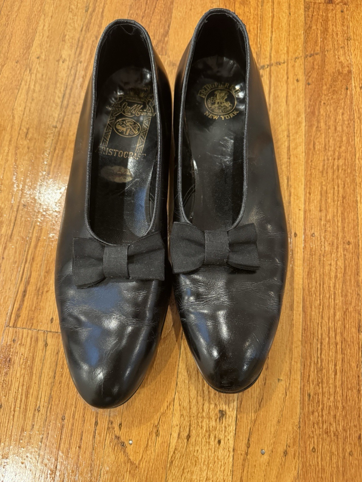Johnston & Murphy Vintage Black Opera Shoes 12A