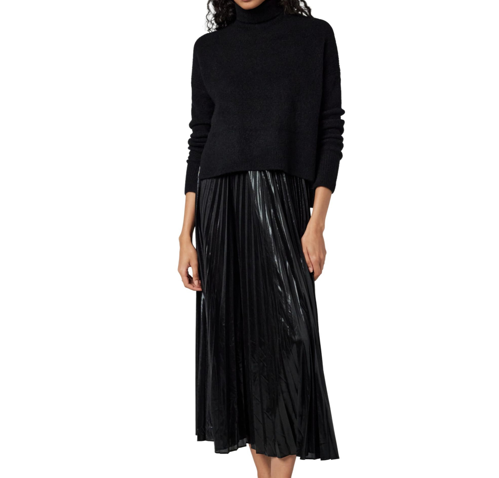 AllSaints Women’s Spark Dress Black – Size: S