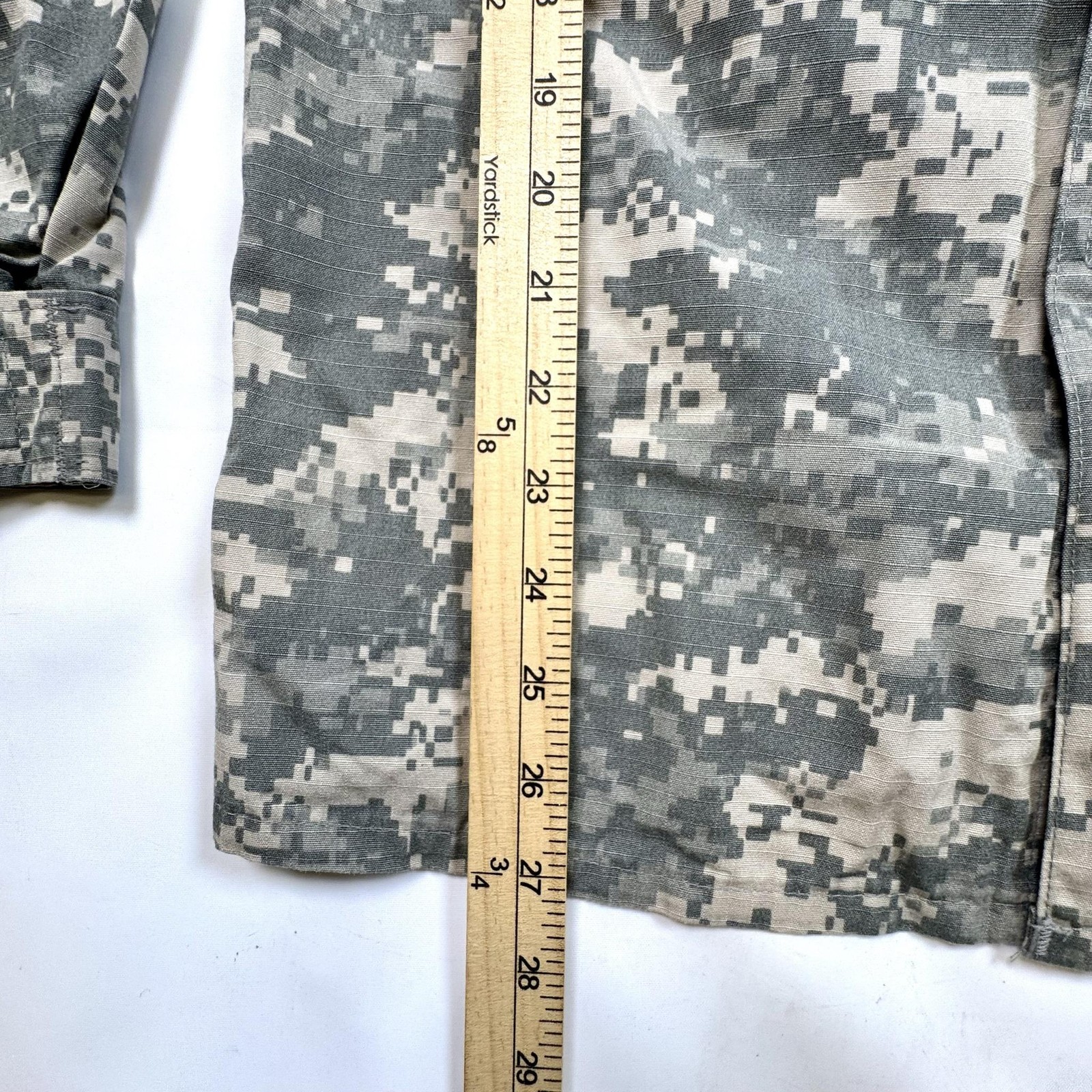 US Army Jacket Mens Medium Long Digital Camo ACU Combat Uniform Ripstop Military