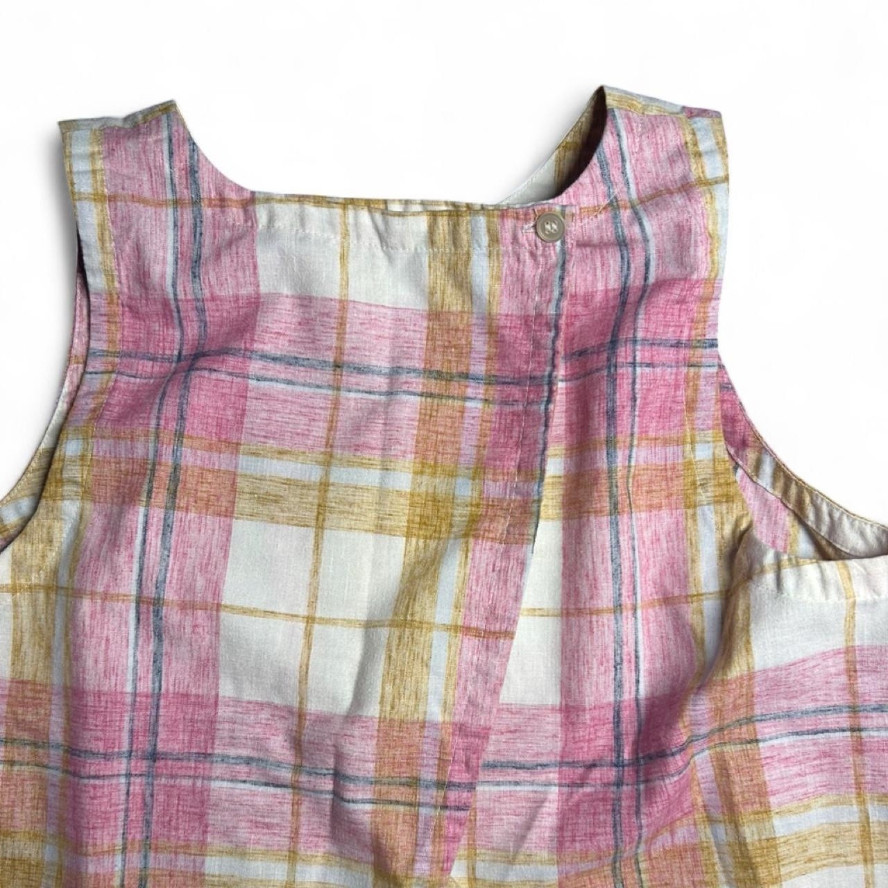 LOFT Beach Women’s XS Plaid Tulip Back Tank Blouse