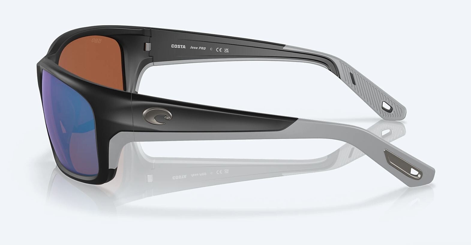 BRAND NEW Costa Del Mar Jose PRO Matte Black / Green Mirror Polarized Glass 580G