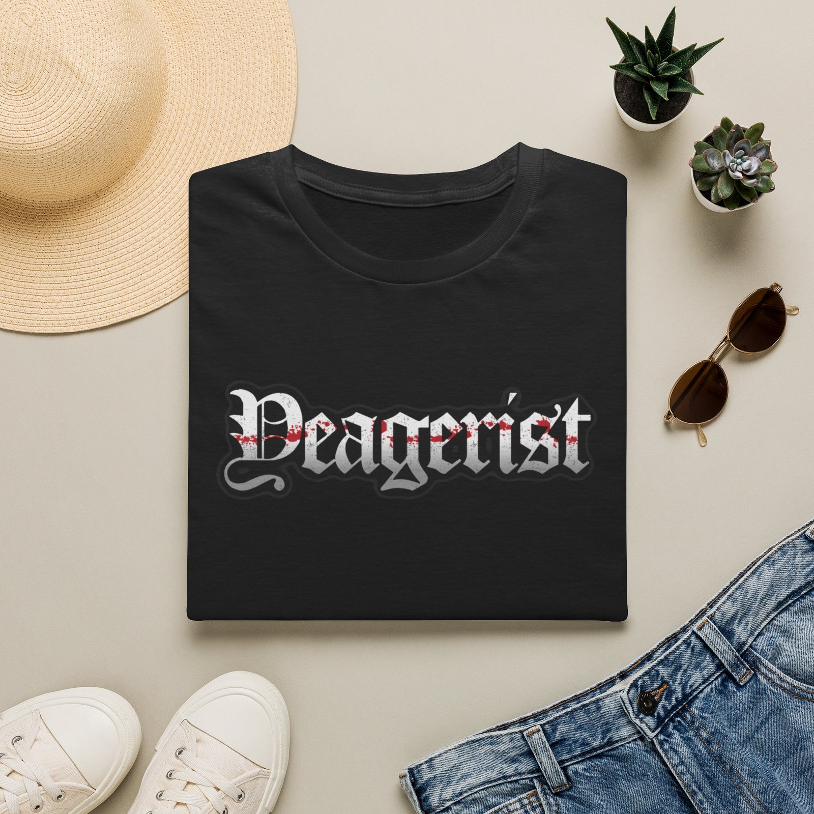 Yeagerist Script T-Shirt | Old English Text
