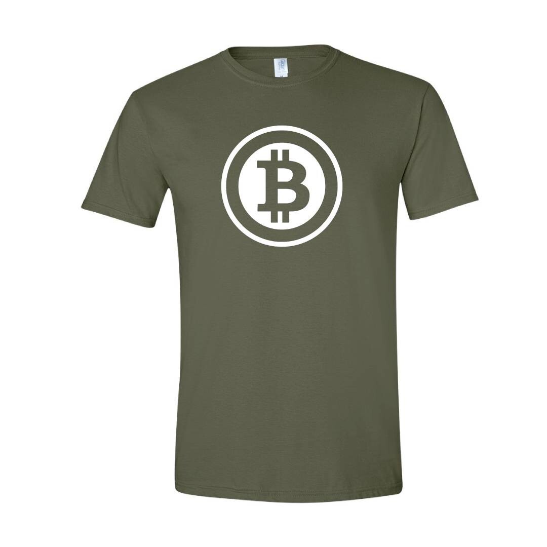 Bitcoin Logo Crypto Symbol Tshirt Cryptocurrency Tee Print DTF T-Shirt S/5XL