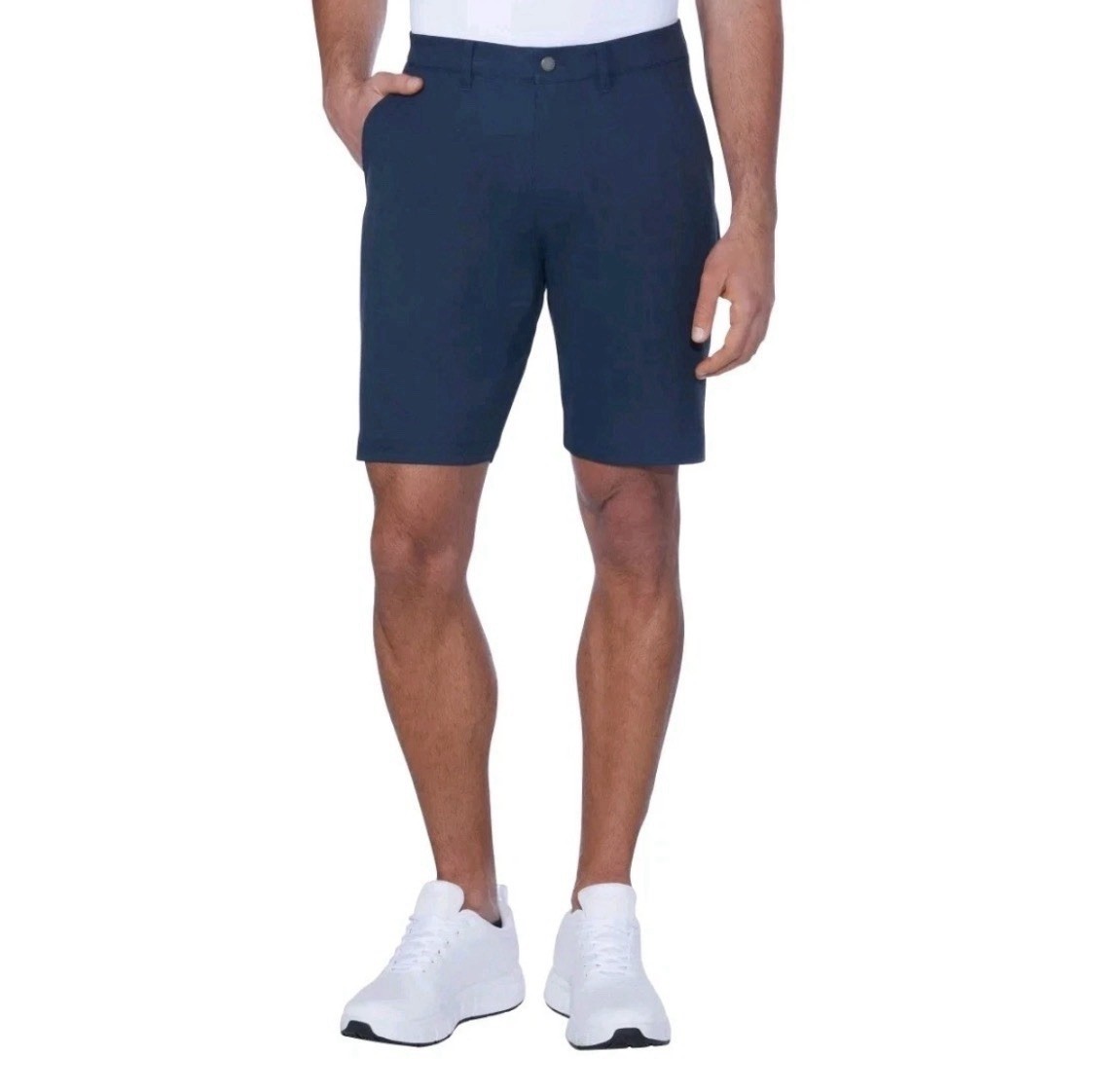NEW Kirkland Signature Men’s Performance Shorts Comfort Waistband Navy 40