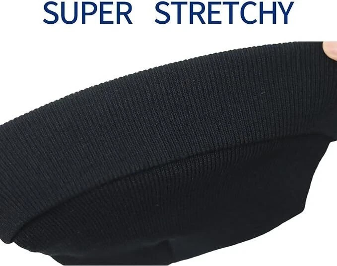 Classic Beanie Hat Cap Plain Knit Skull Cuffed Winter Warm Slouchy Men Women 2