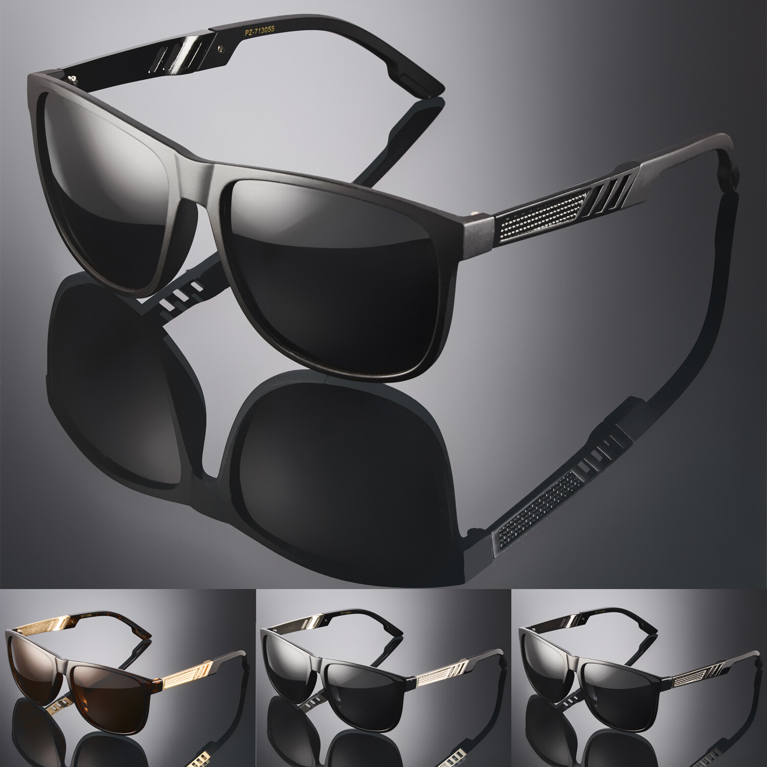 Polarized Square Men’s Sunglasses Anti-Glare UV Sports Driving Fishing Eyewear
