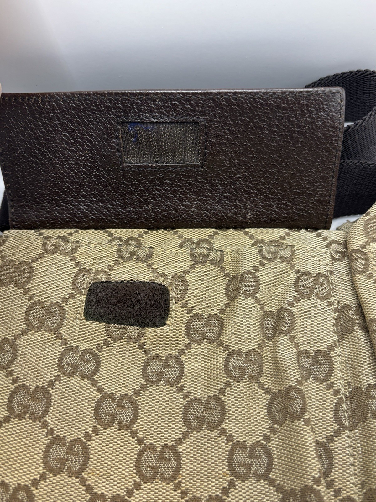 GUCCI Auth GG Waist Pouch shoulder Bumbag Belt Bag Fanny Pack Vintage
