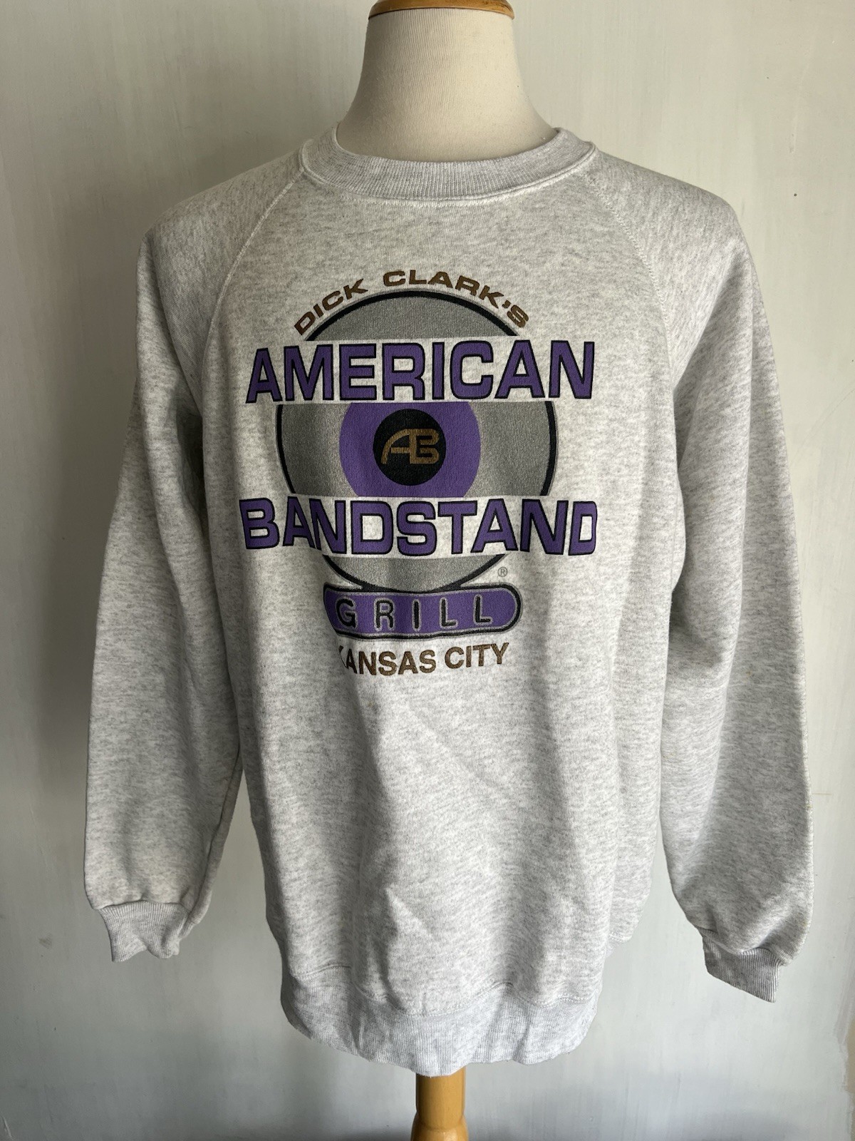 DICK CLARK’S AMERICAN BANDSTAND GRILL Kansas City MO Vintage 90s Sweatshirt XL