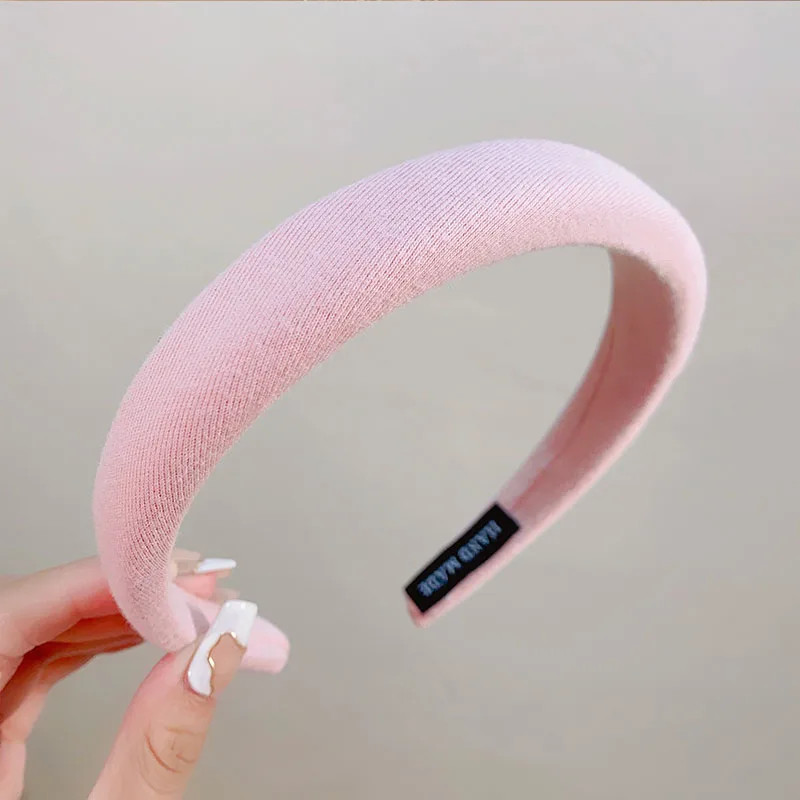 New Colorful Spong Linen Hairbands for Women Girls Fashion Hair Accessories Head