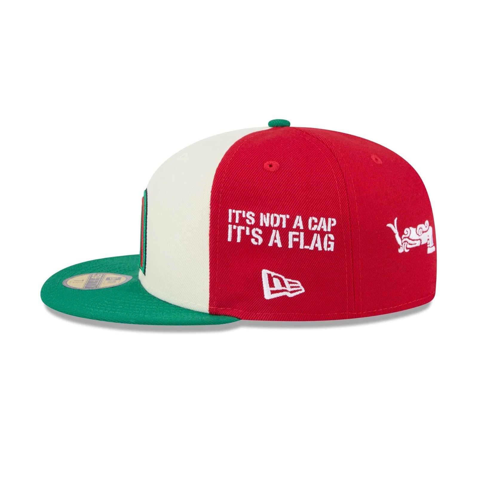 New Era 59Fifty Mexico Baseball Anniversary Logos Chrome Red Under – NWT – 7 3/8