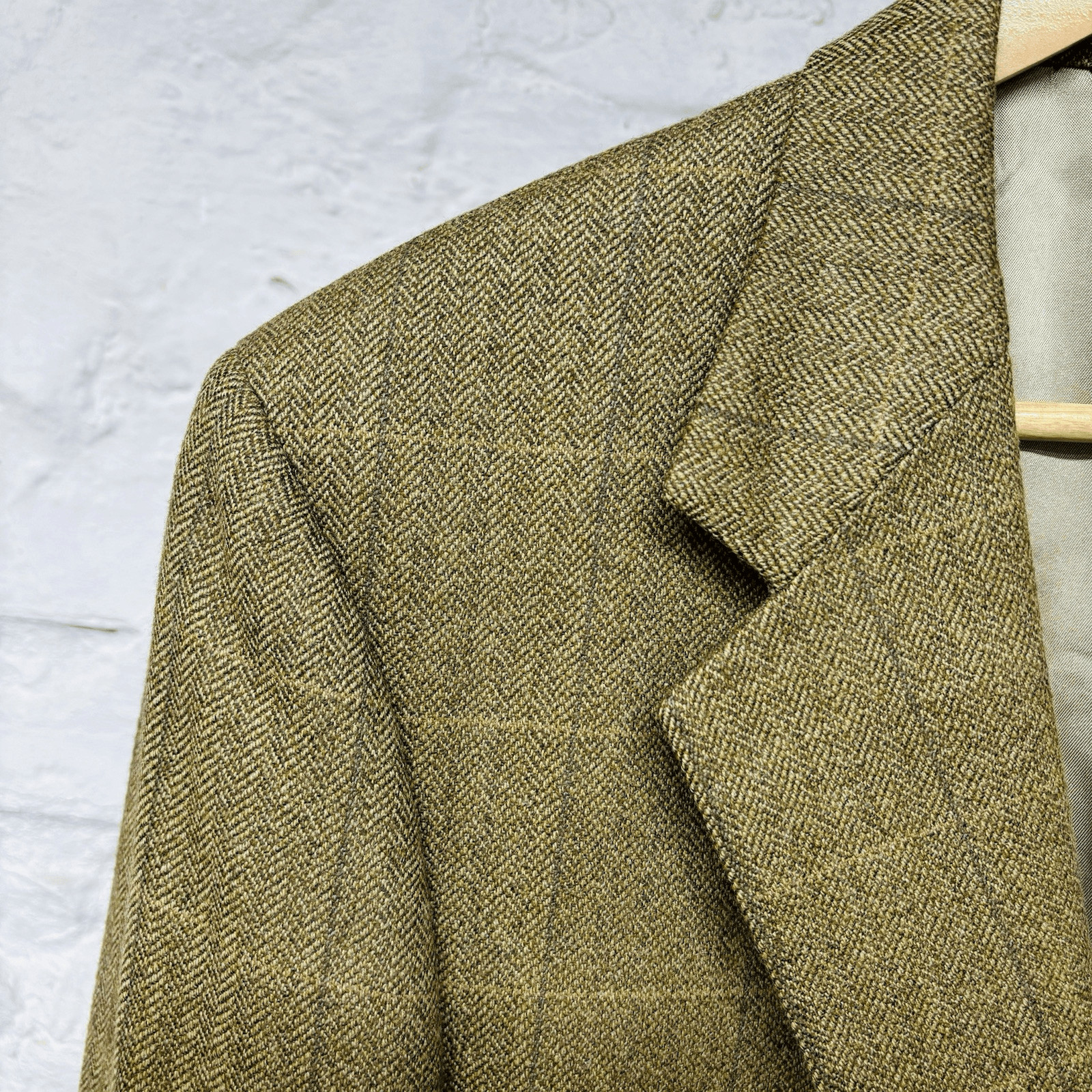 Brooks Brothers Jacket 41R Herringbone Windowpane Wool Blazer Sport Coat Vintage