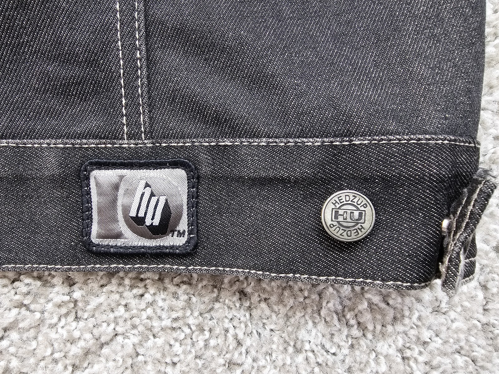 Hedz.up Jackets Sz 3XL/ Denim Jean Jacket/Hip-Hop Streetwear/Hong Kong/Vintage
