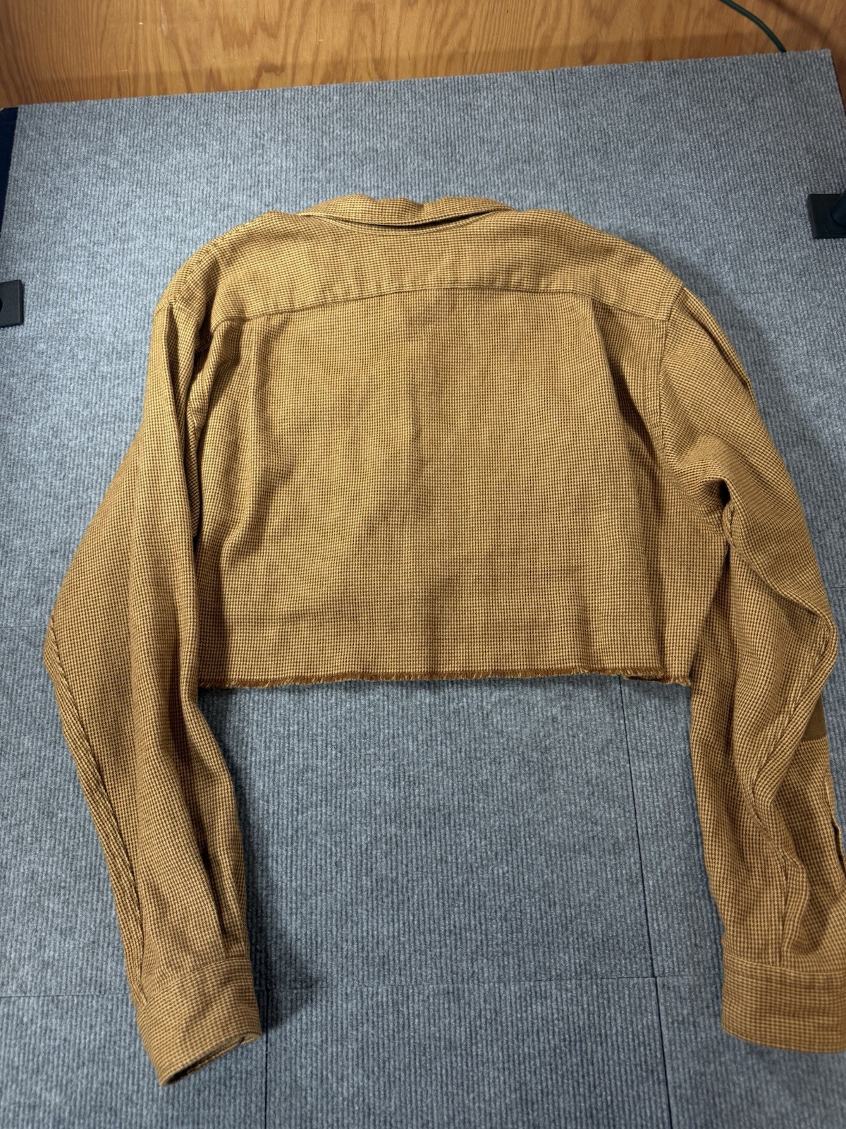 Reworked Polo Ralph Lauren Bowen Cropped Shirt Jacket – Size Large