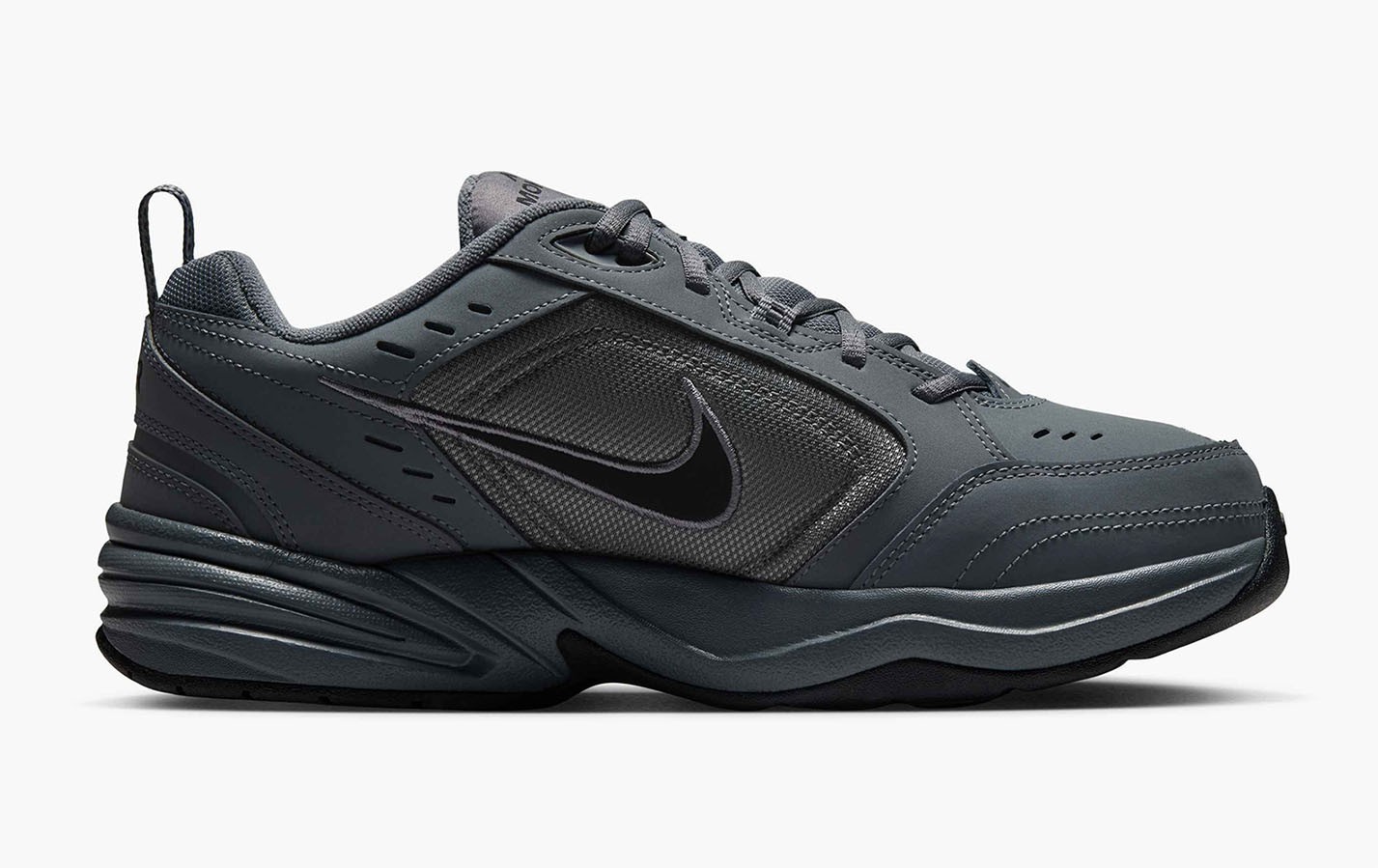 NIKE AIR MONARCH IV 4 EXTRA WIDE 4E EEEE DARK GRAY/BLACK CROSS TRAINER MEN SIZES
