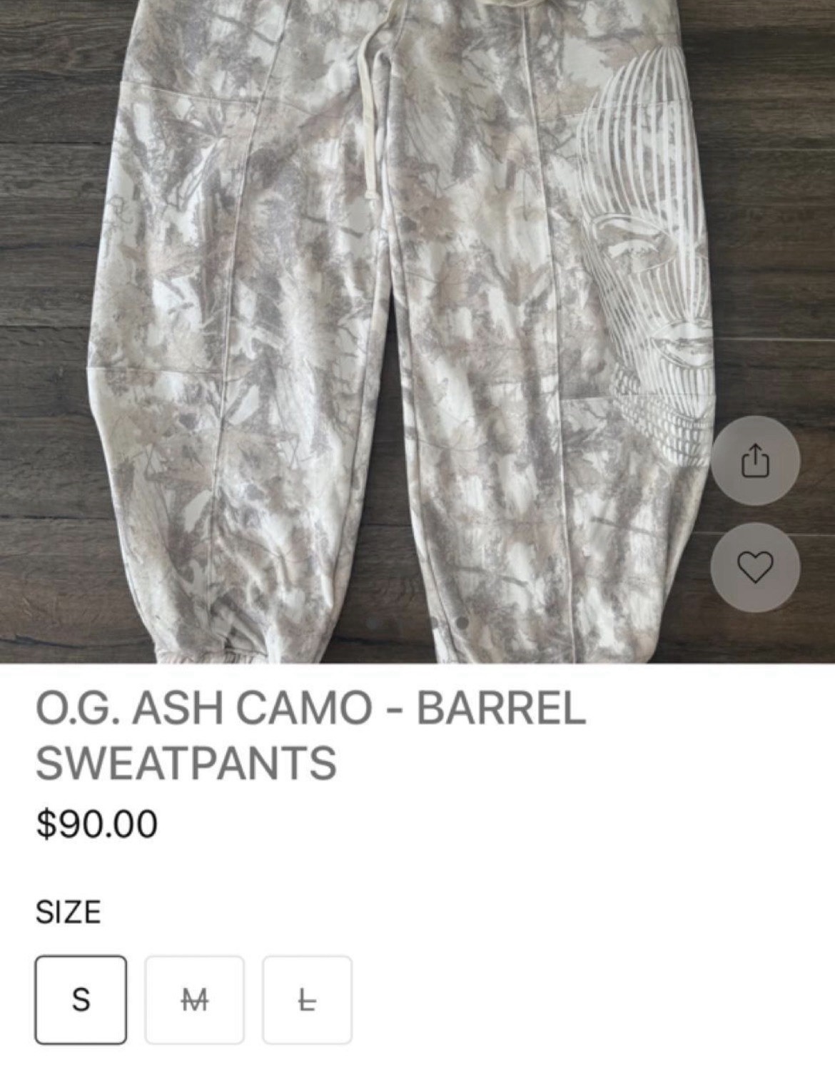 Limited Edition Badwood SkiMask Women’s Sweatpants M