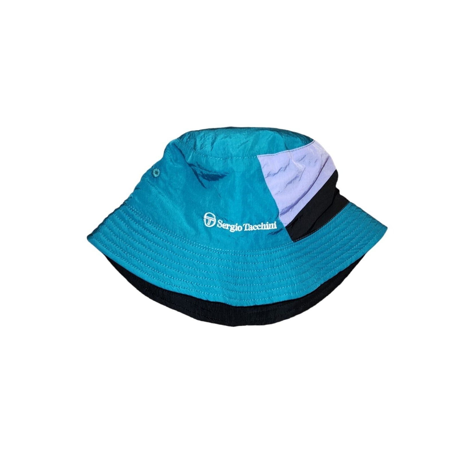 Sergio Tacchini Riviera Reversible Bucket Hat Blue Green White Track Tennis