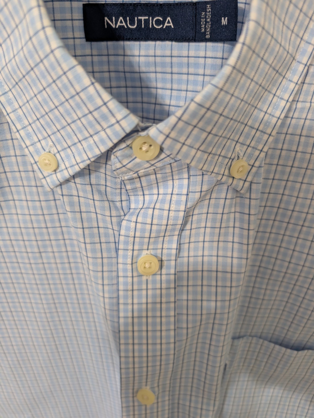 Men’s Nautica Short Sleeve Button Down Shirt Size M Medium