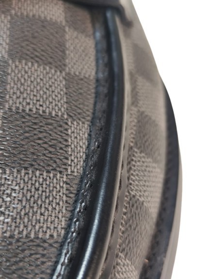 Louis Vuitton Damier Graphite LV Buckle Loafers Size 40 EU / 7 US Made in France