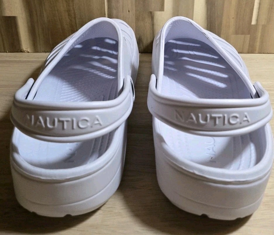 Nautica River Edge Eva White Clog/Slides Shoes Women’s 10 Unisex Men’s 8 FreeS&H