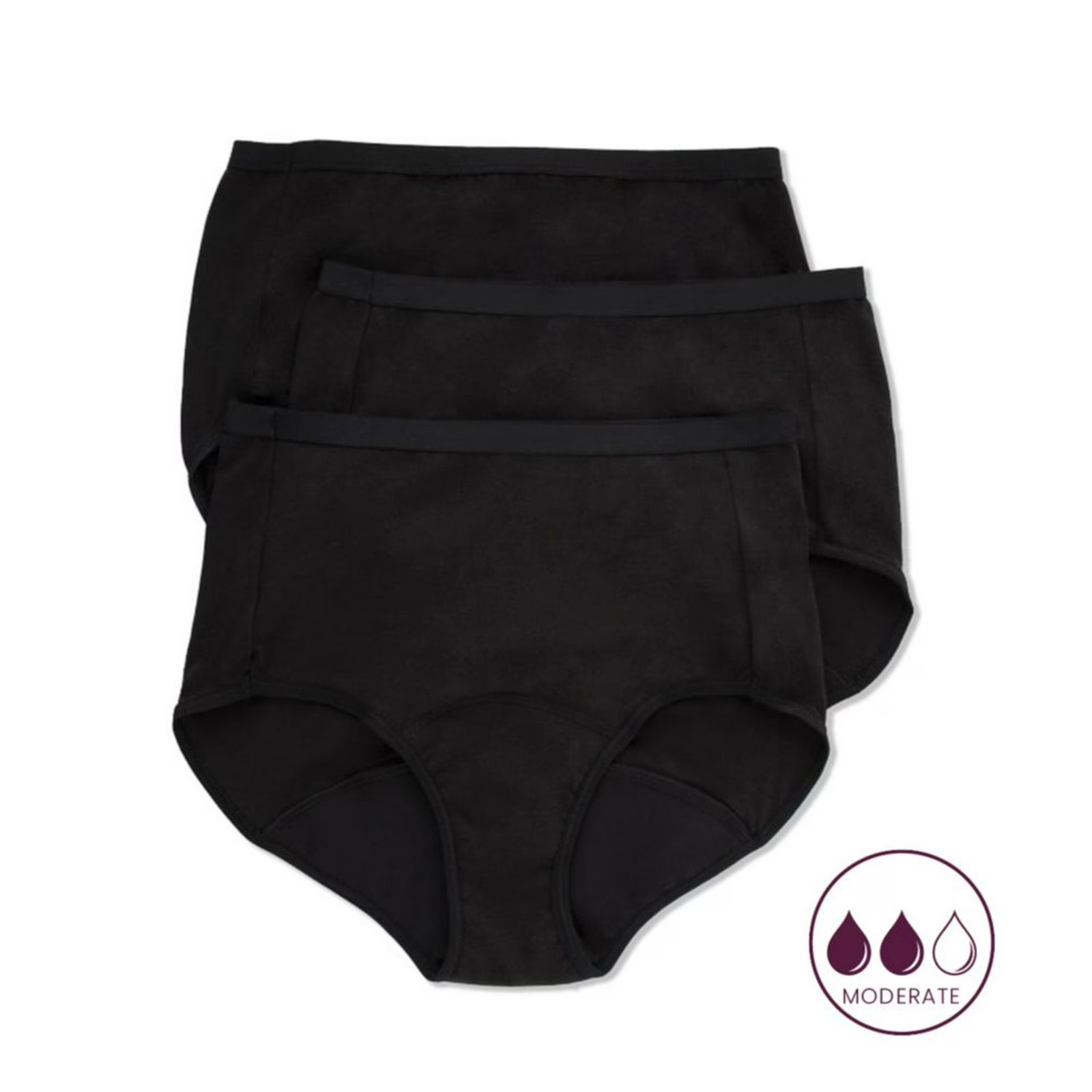 Women’s Hanes 40FDM3 Comfort Period Moderate Brief Panty pick size