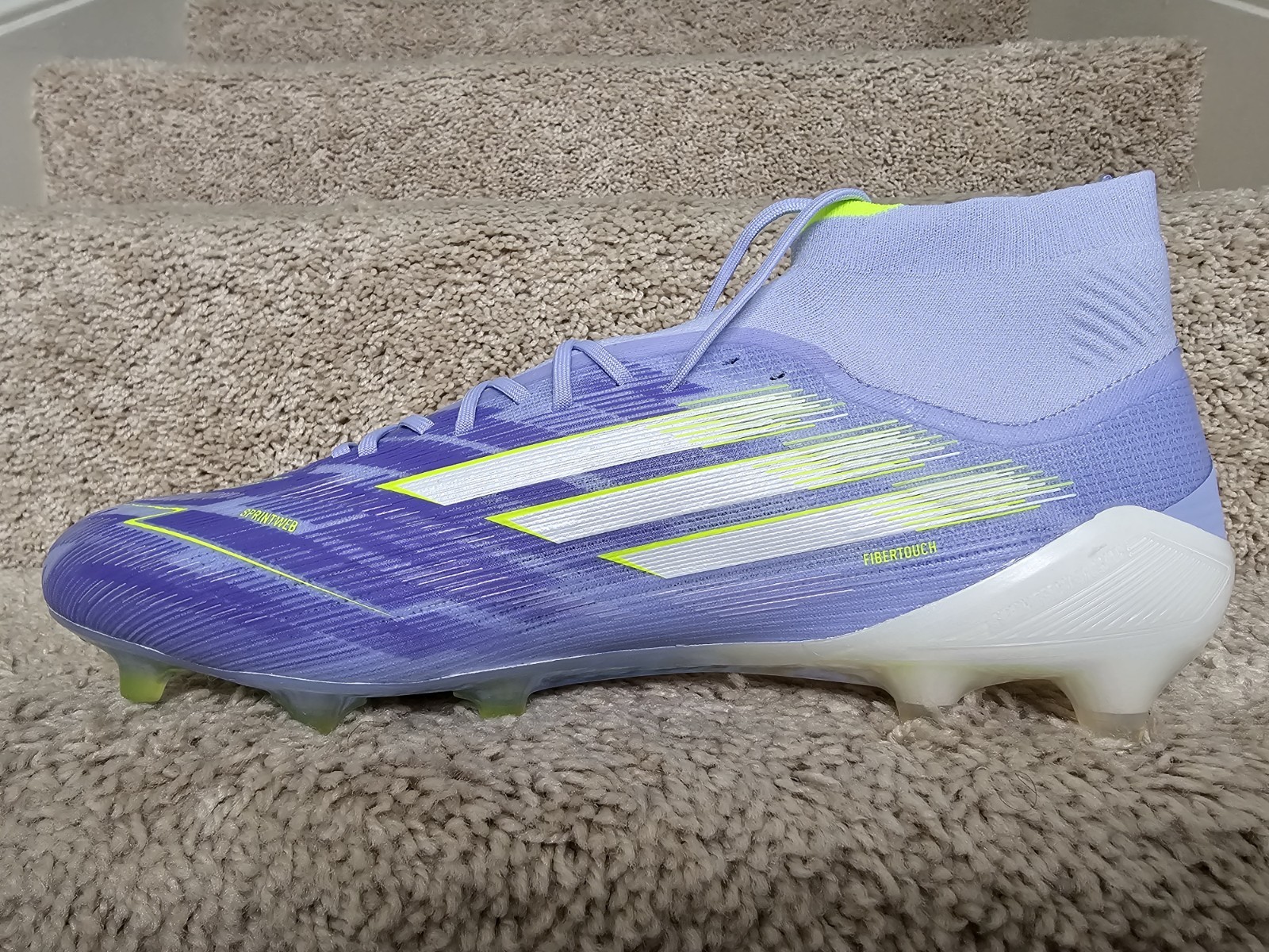 Adidas F50 Sparkfusion Elite Mid FG AG Blaze Pack Soccer Cleats JH7648 Sz 9.5