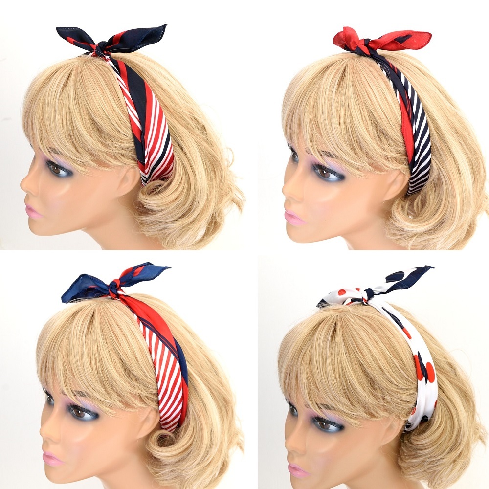 Fashion Ladies Square Satin Scarf